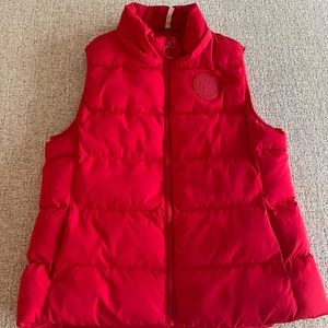 Fabletics padded vest with detachable hood